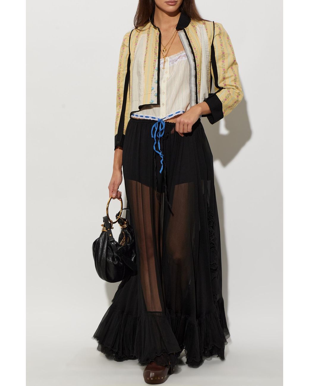 Chloé Black Short Jacket With A Back Vent