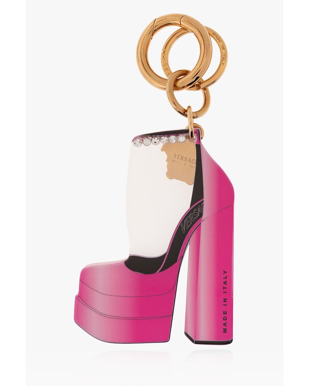Versace Shoeshaped Keyring in Pink Lyst