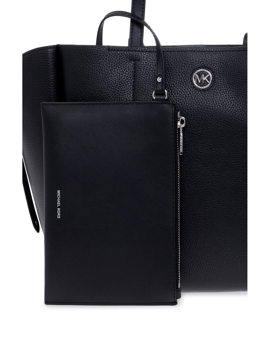 MICHAEL Michael Kors Leather 'freya' Shopper Bag in Black | Lyst