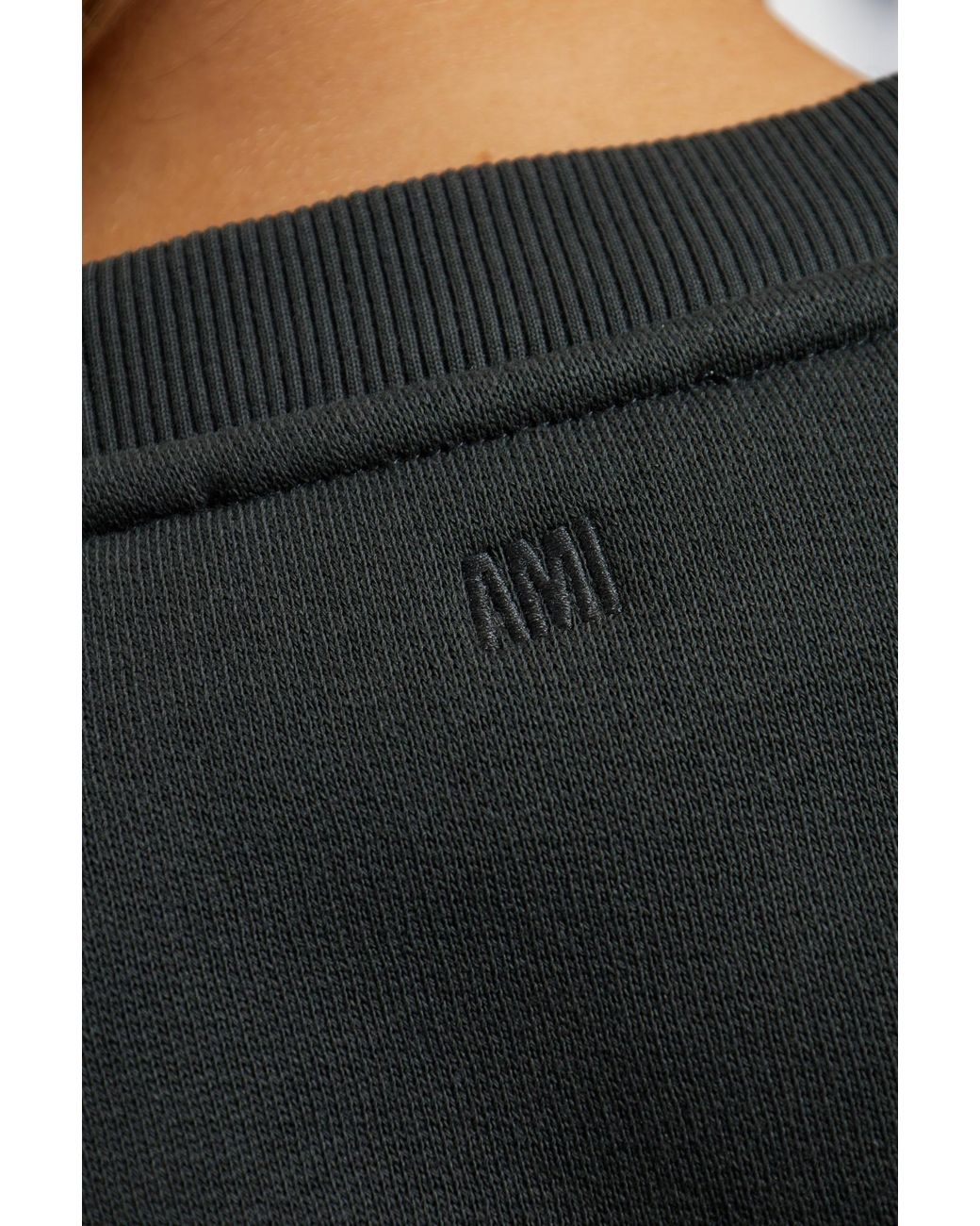 AMI Black Sweatshirt With Logo