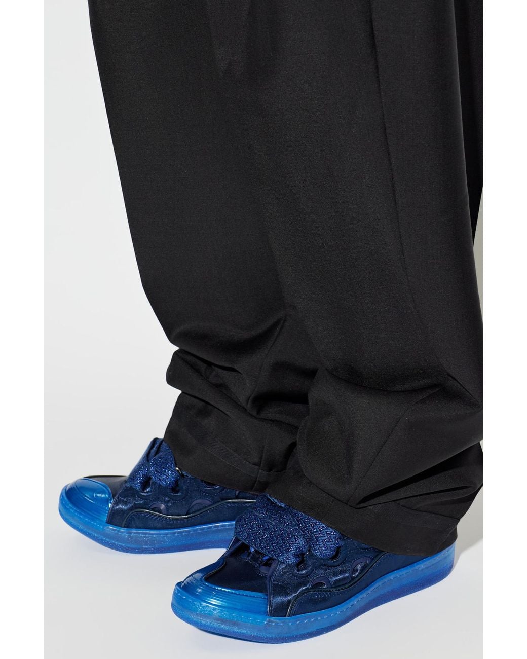 Lanvin Blue "Curb" Sports Shoes for men