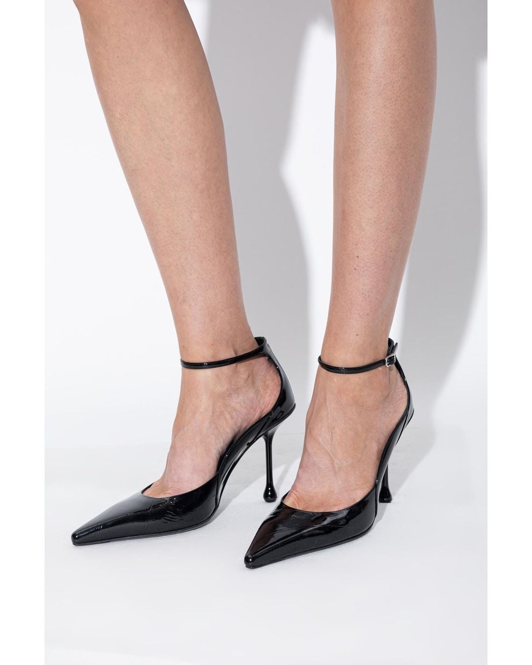 Jimmy Choo Black 'Quinci 95' Heeled Shoes