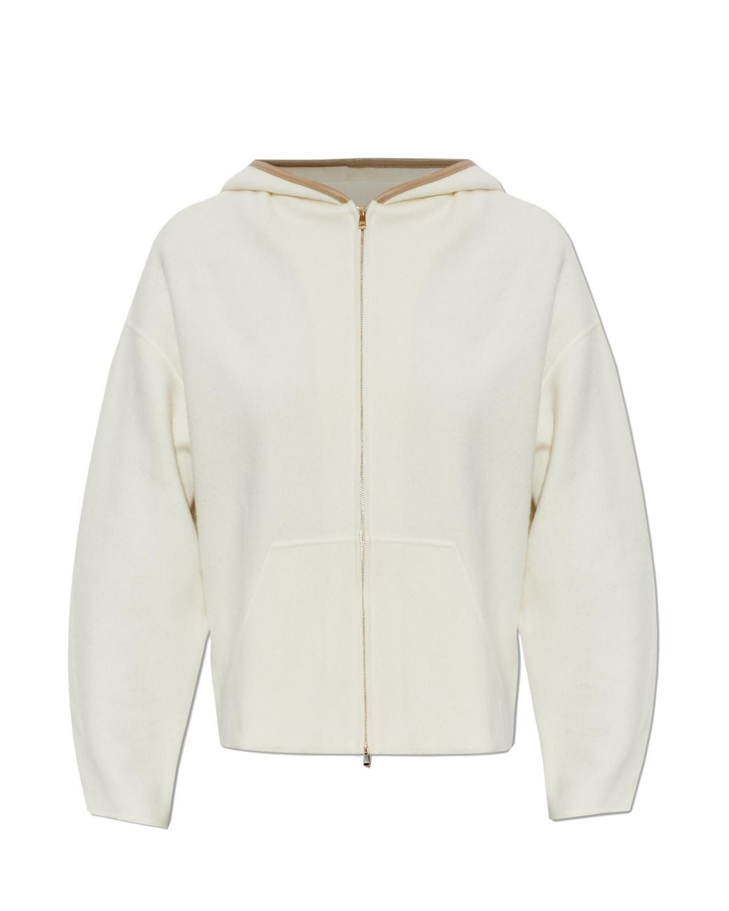 Max Mara White Wool Cardigan 'Petali'