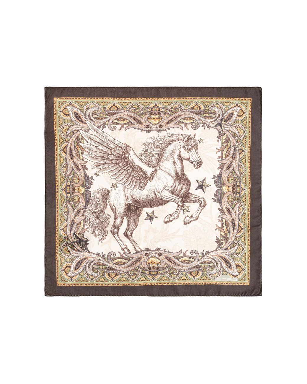 Etro Natural Silk Pocket Square for men