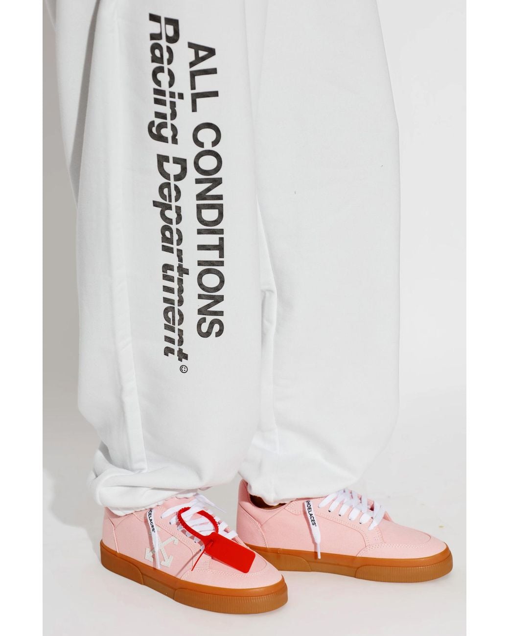 Off-White c/o Virgil Abloh Red 'Vulc Low' Sports Shoes
