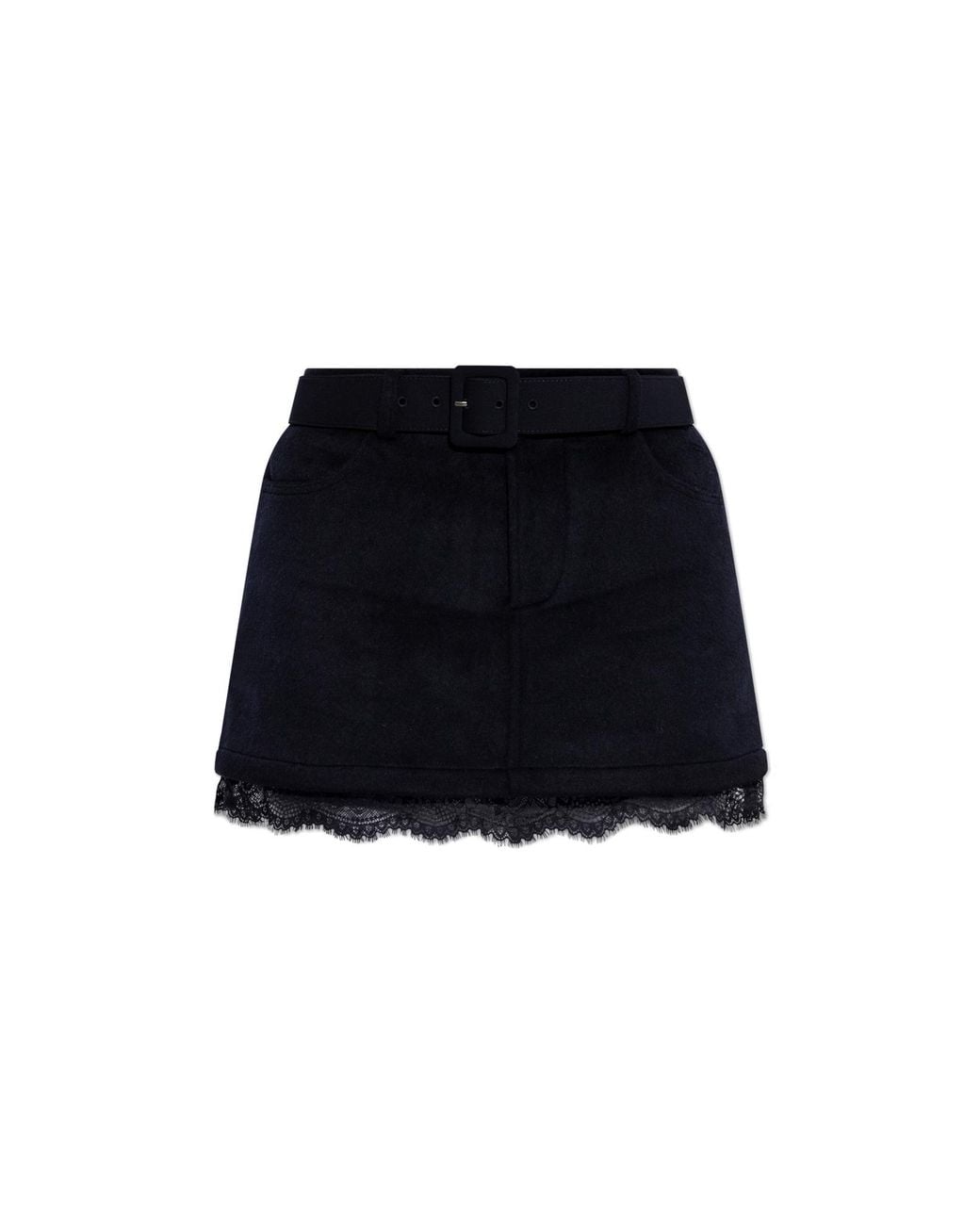 Self-Portrait Black Belted Skort