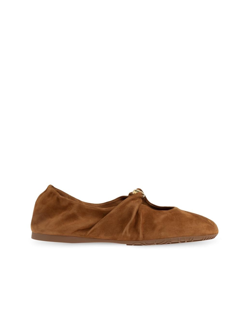 Loewe Brown 'Pebble' Ballerinas