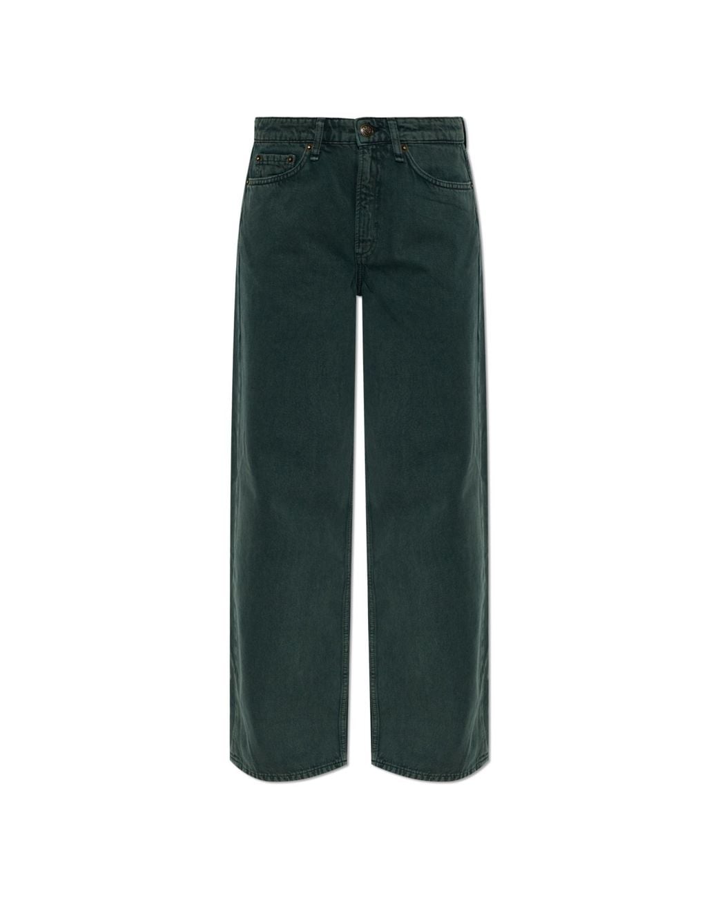 Rag & Bone Green Straight-Leg Jeans