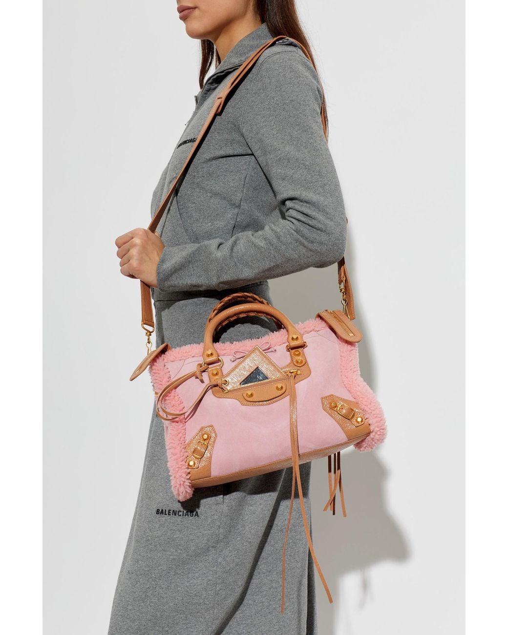 Balenciaga Pink 'Le City Small' Tote Bag