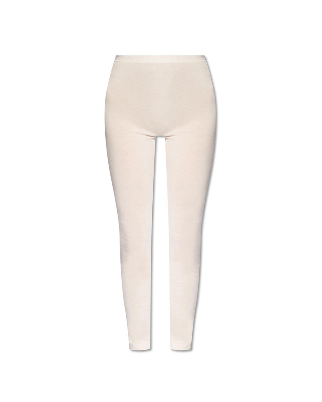 Hanro White Silk And Cashmere Leggings