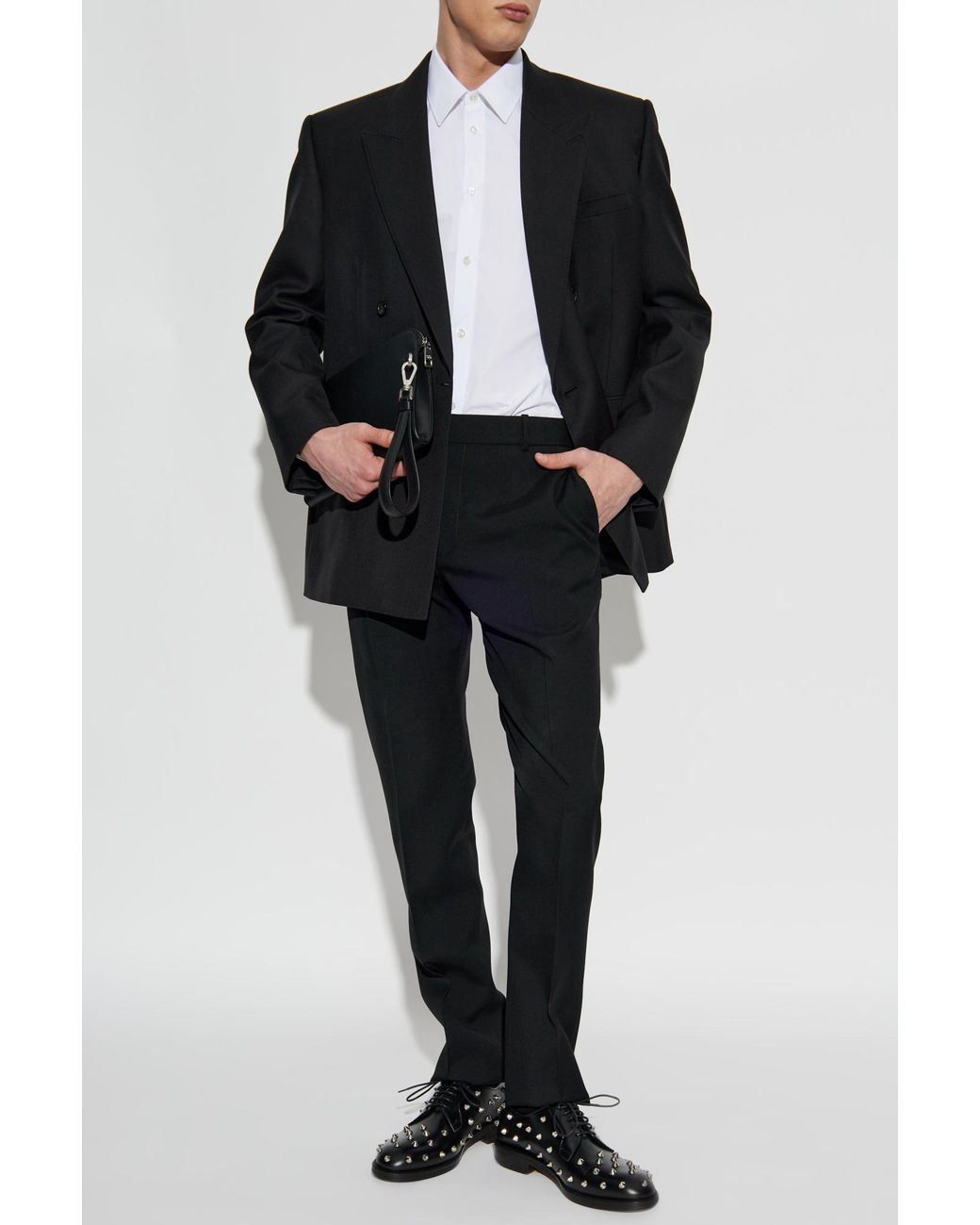 McQueen White Cotton Shirt for men