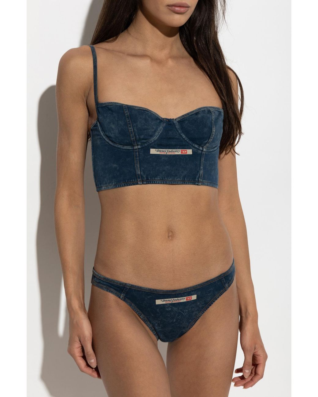 DIESEL Blue 'Sheila-Dnm' Bra