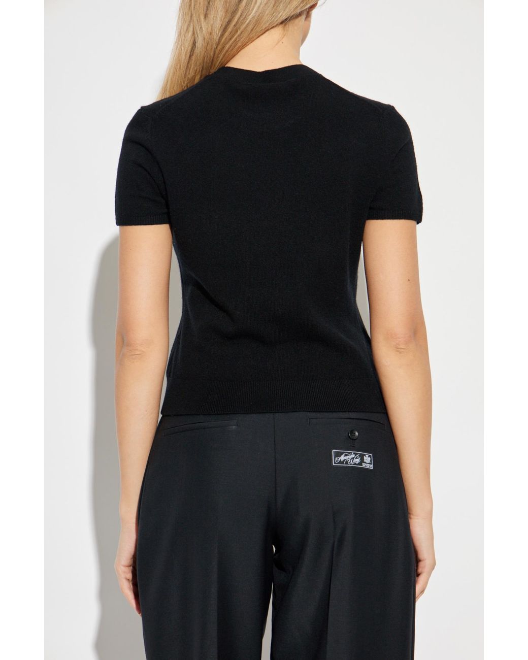 Alexander Wang Black Top With Logo Patch