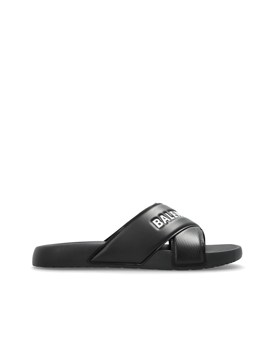 Balenciaga Black 'Sporty Pool' Slides for men