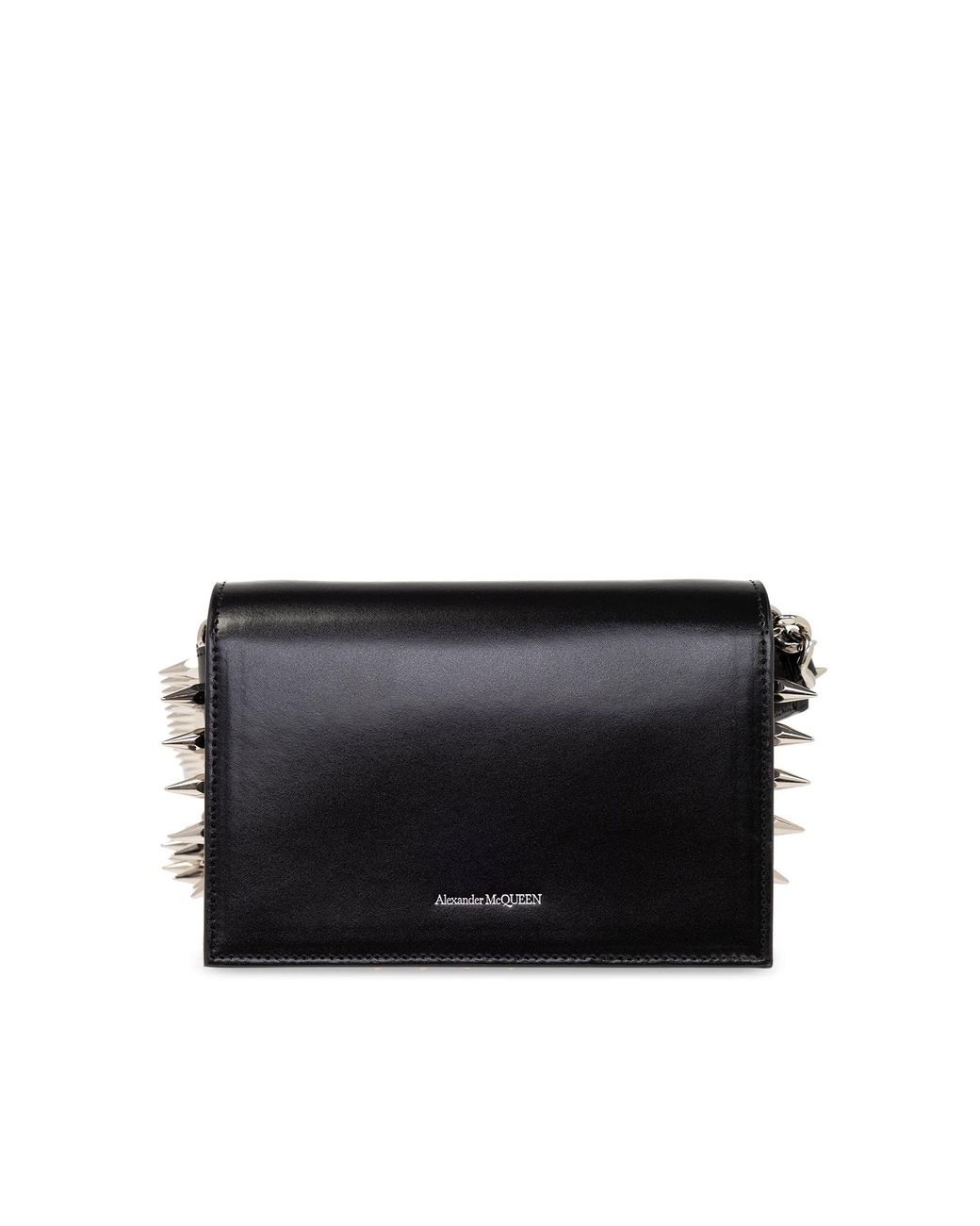 McQueen 'Biker Skull Small' Shoulder Bag in Black | Lyst