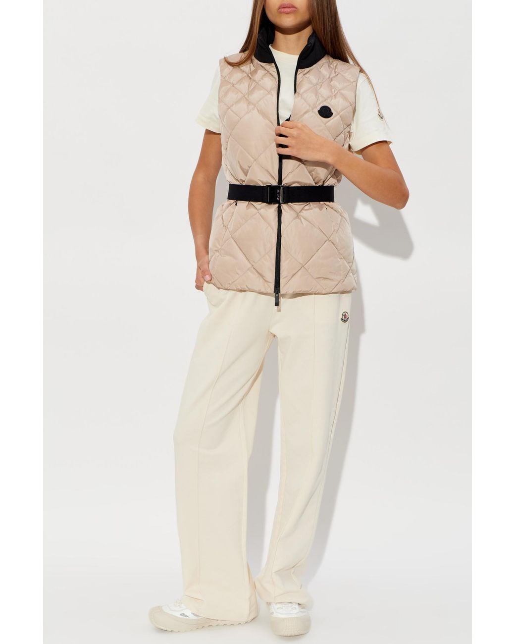 Moncler Natural Quilted Vest 'Bignonia'