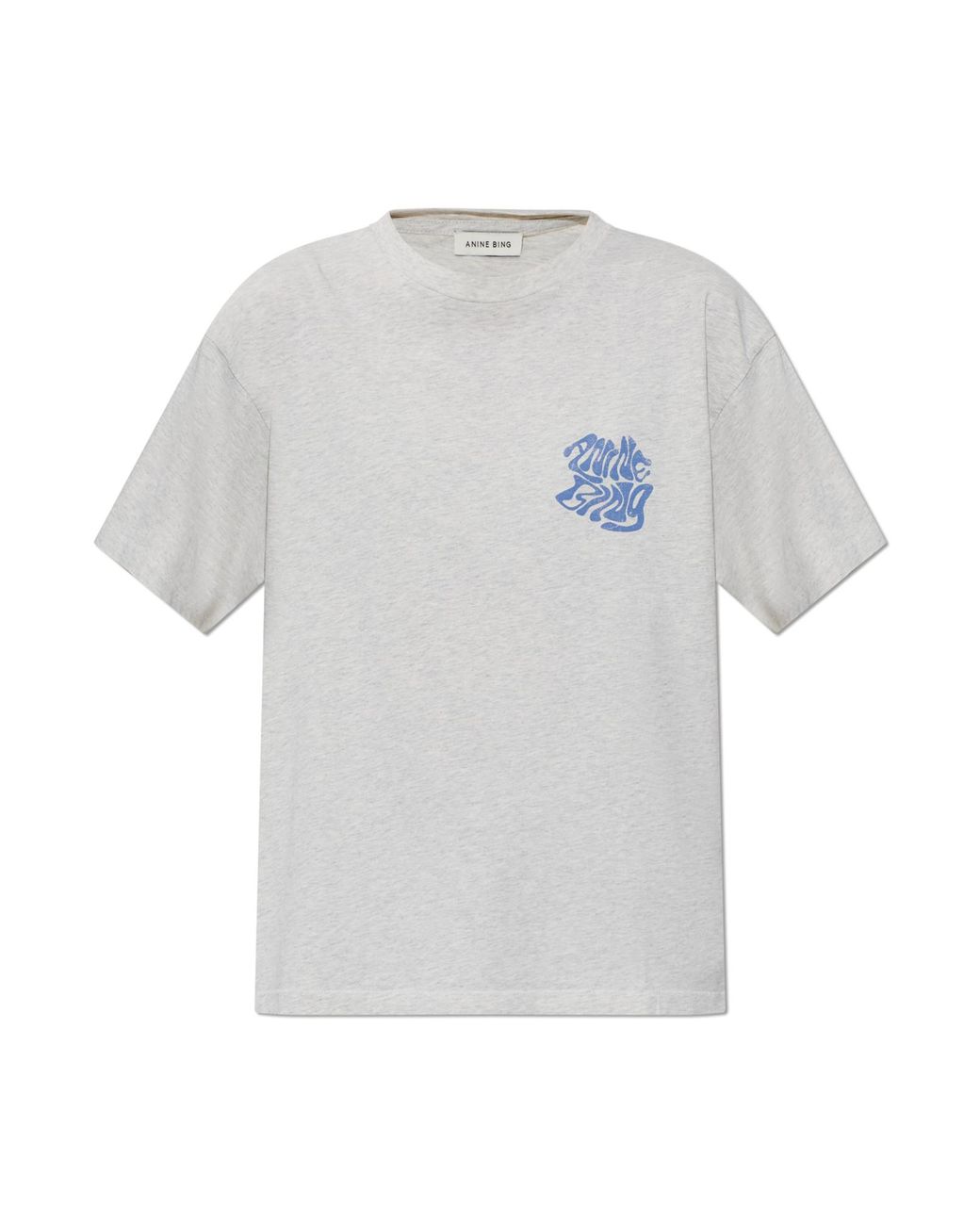 Anine Bing White T-Shirt 'Cade'