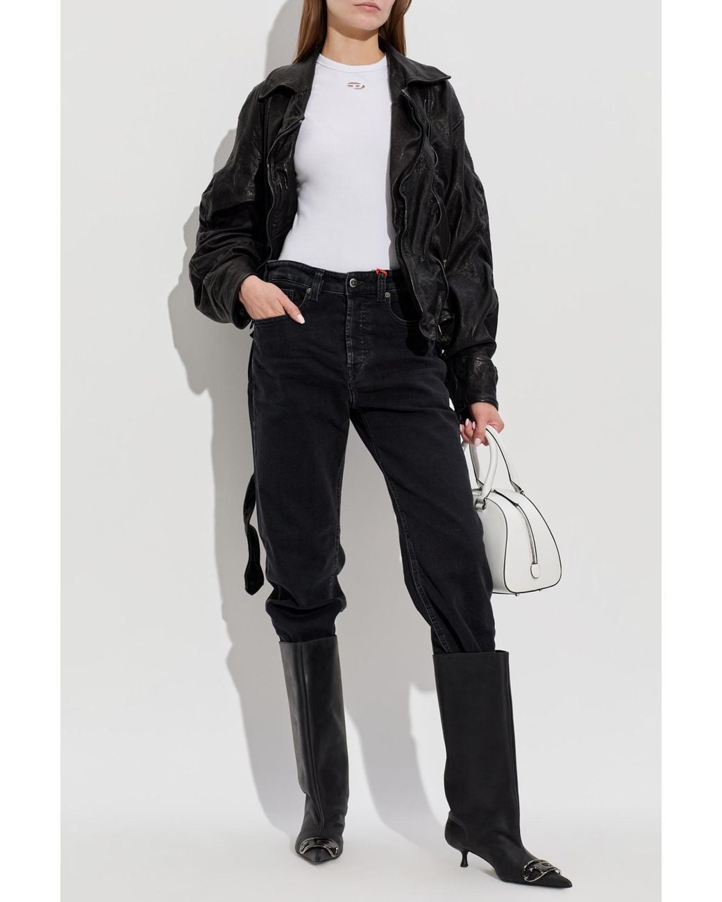 DIESEL White Top 'T-Ribber-Od'