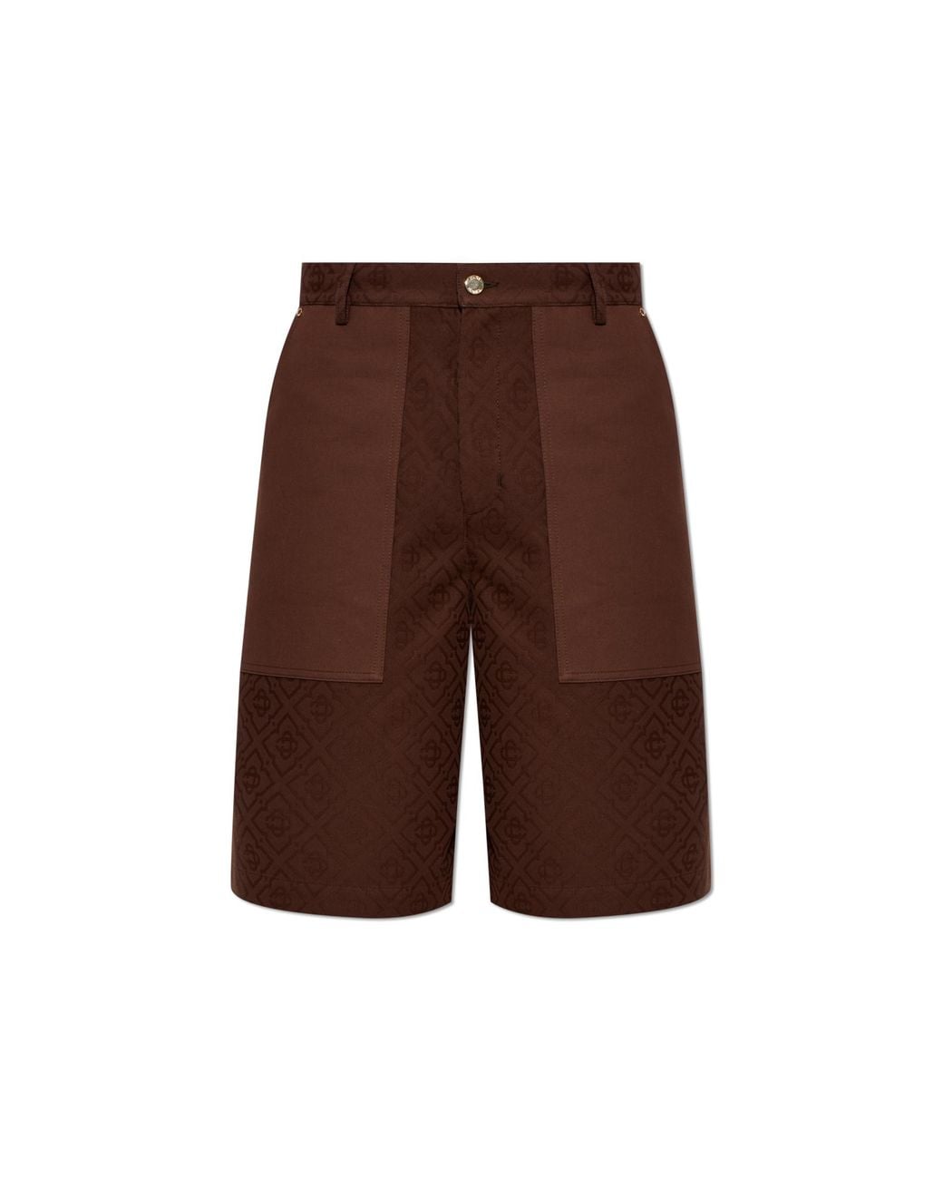 Casablanca Brown Monogram Shorts for men