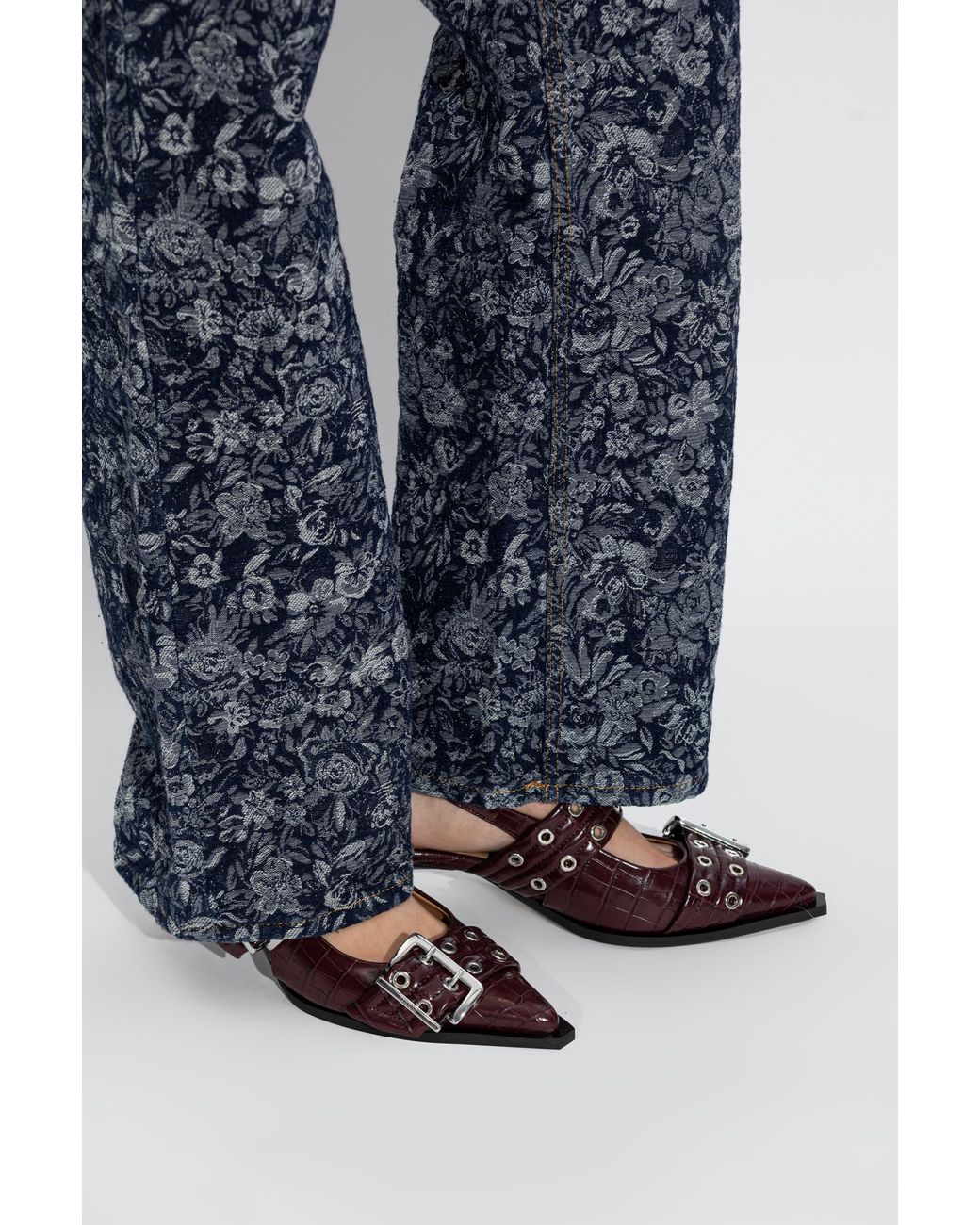 Ganni Brown Heeled Shoes