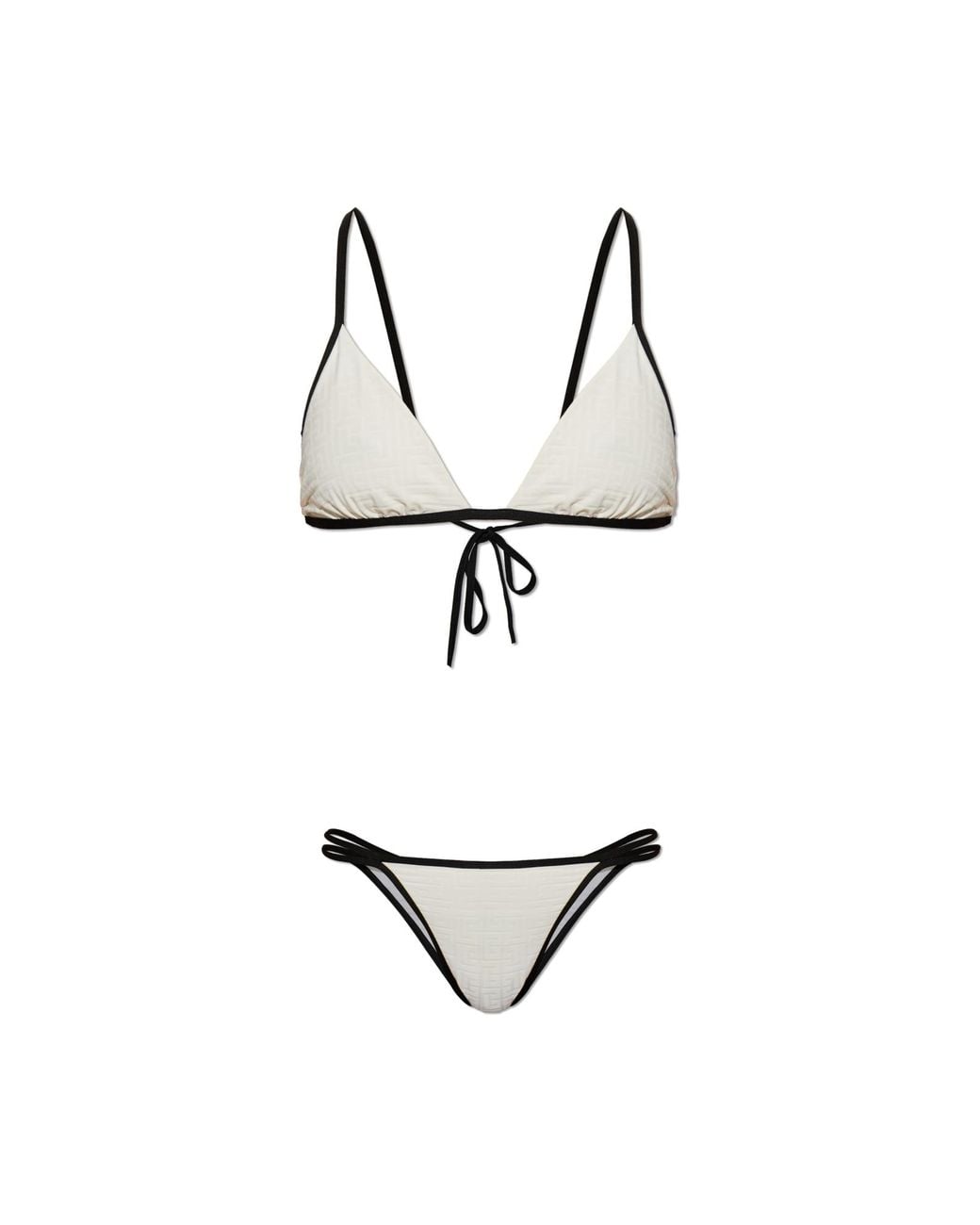 Balmain White Two-Piece Swimsuit