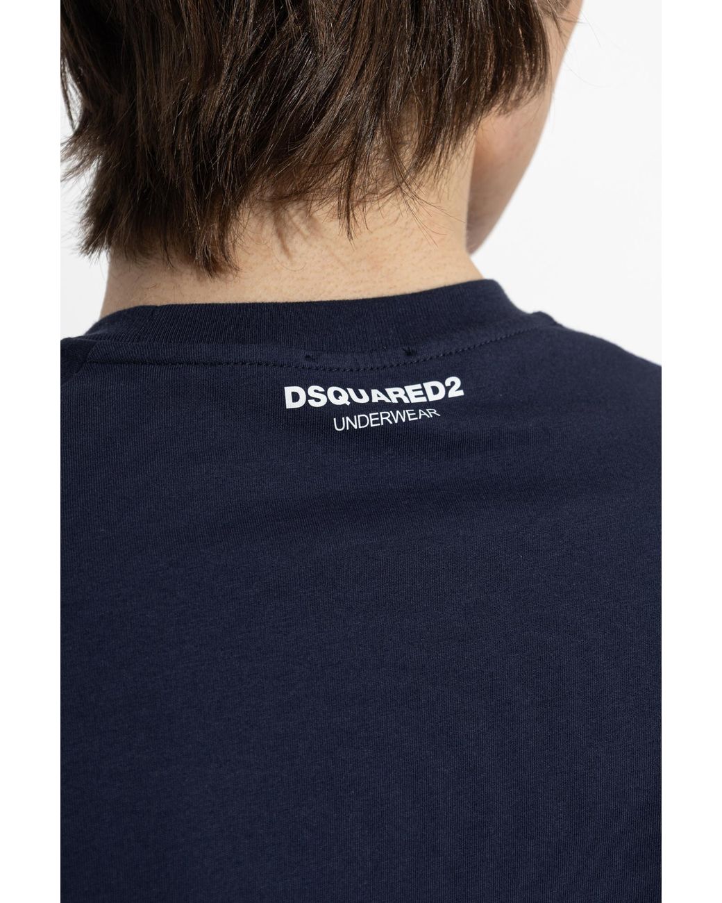 DSquared² Blue Underwear T-Shirt With A Round Neckline for men