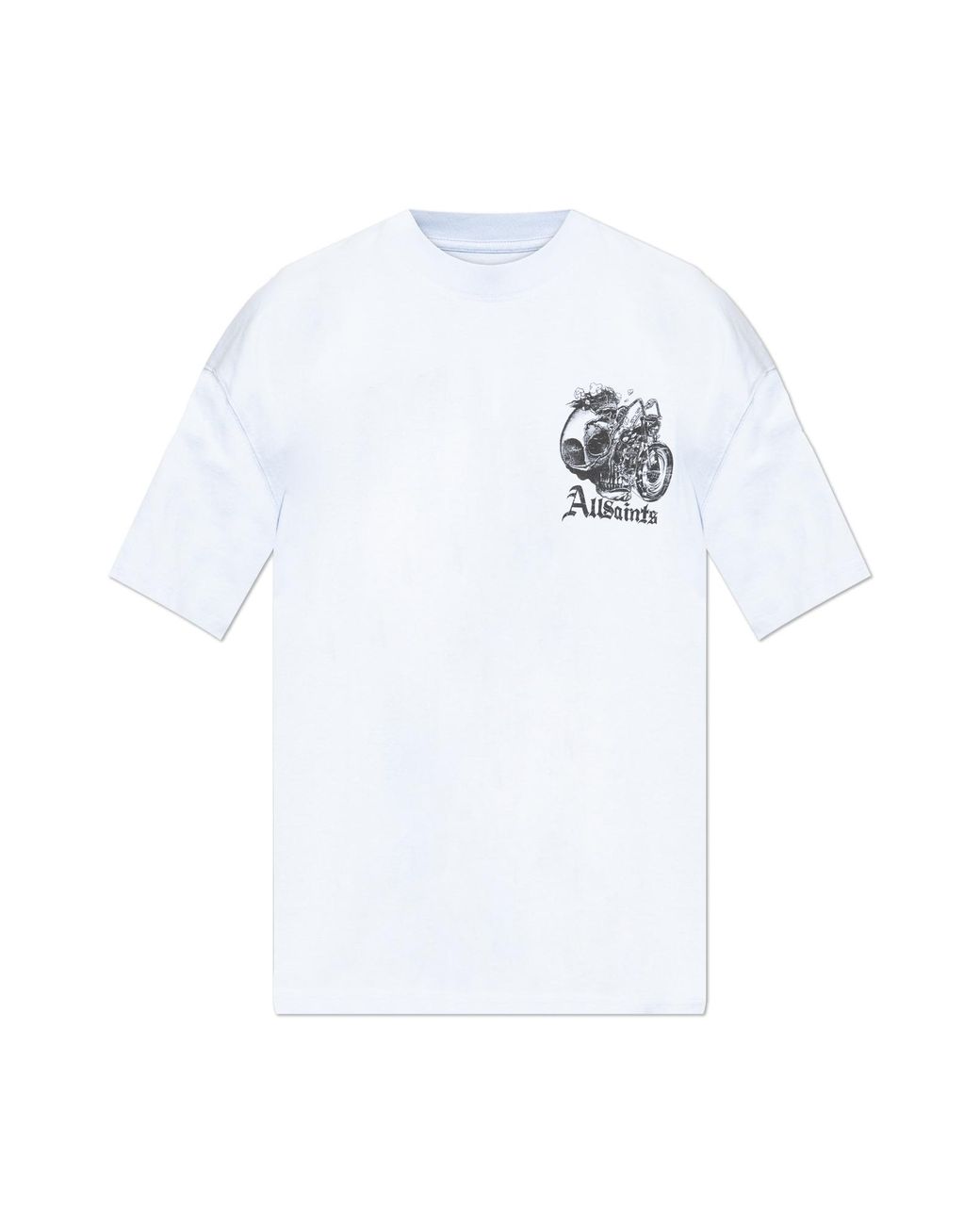 AllSaints White T-Shirt 'Panhead' for men