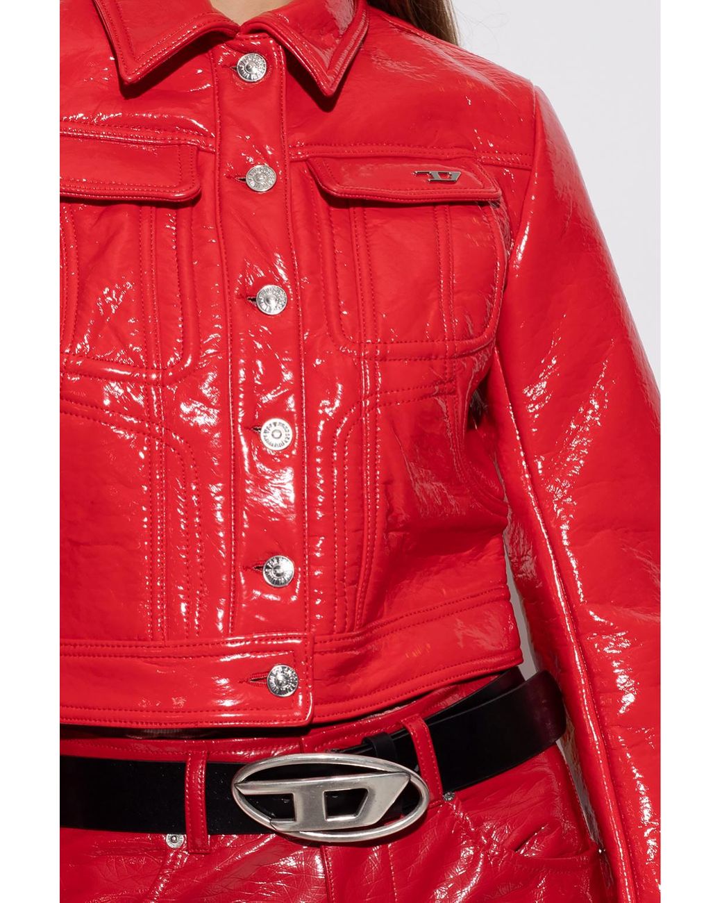 DIESEL 'g-magnolia' Jacket in Red | Lyst