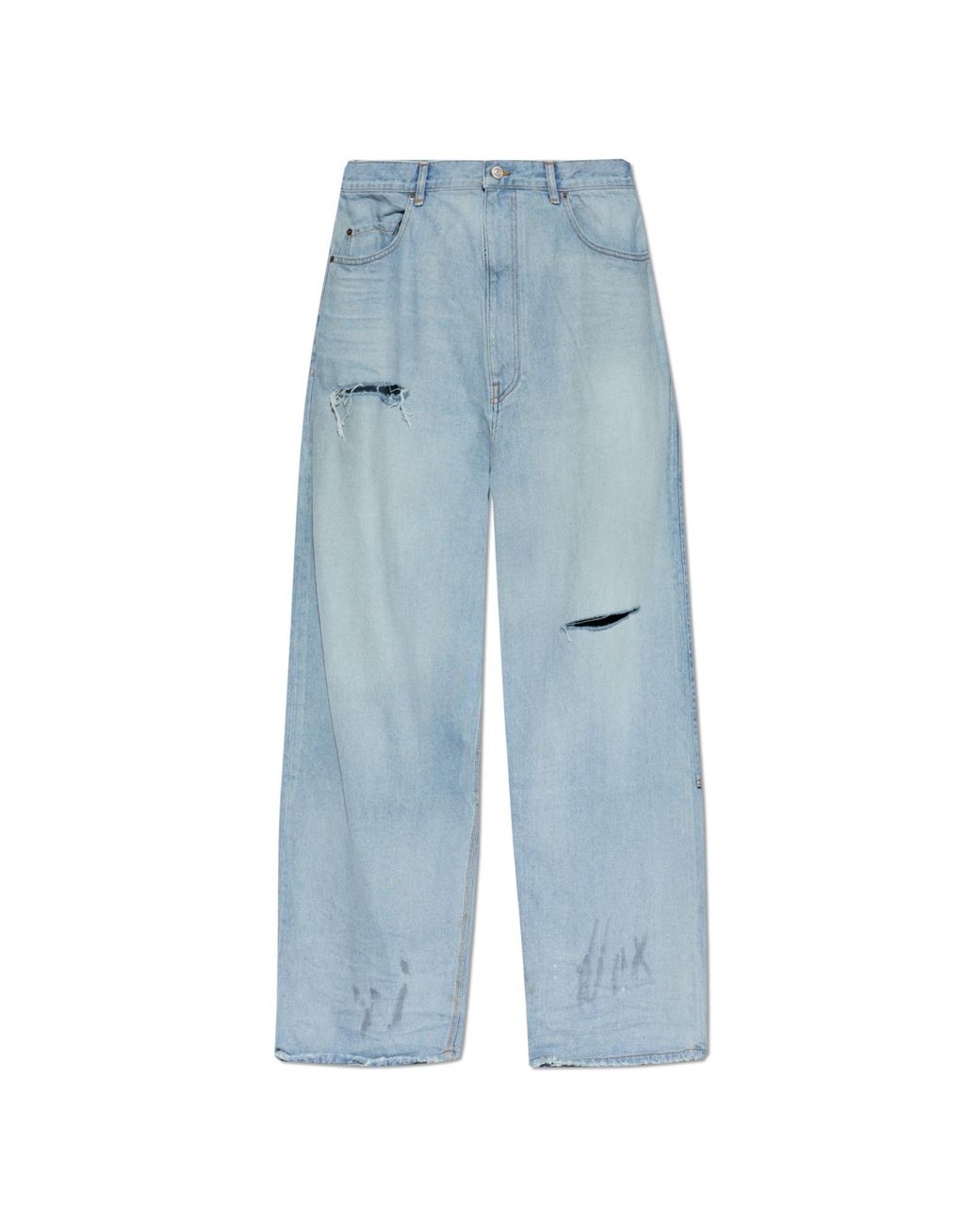 Balenciaga Blue Wide-Leg Jeans for men
