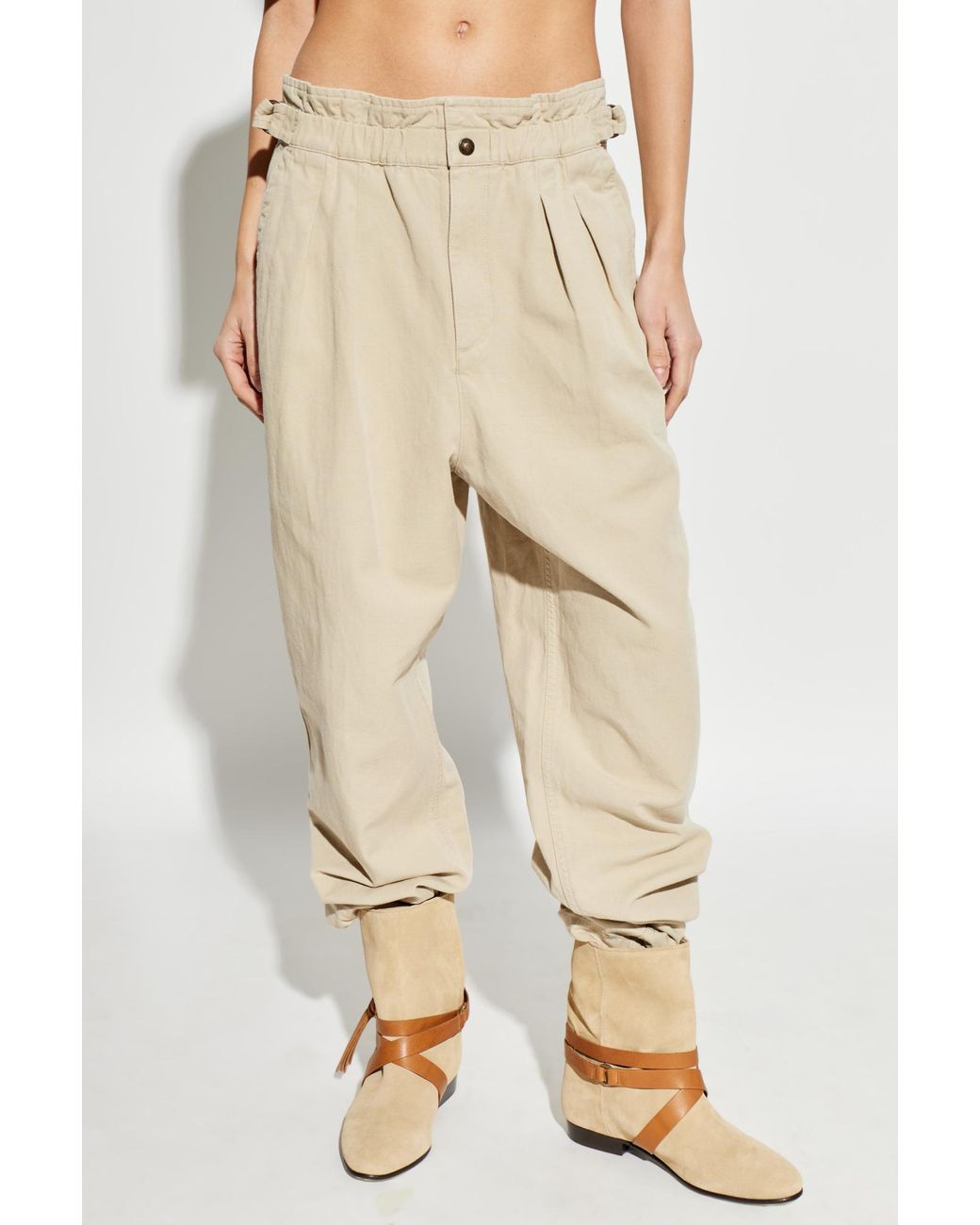 Isabel Marant Natural 'Neriah' Trousers