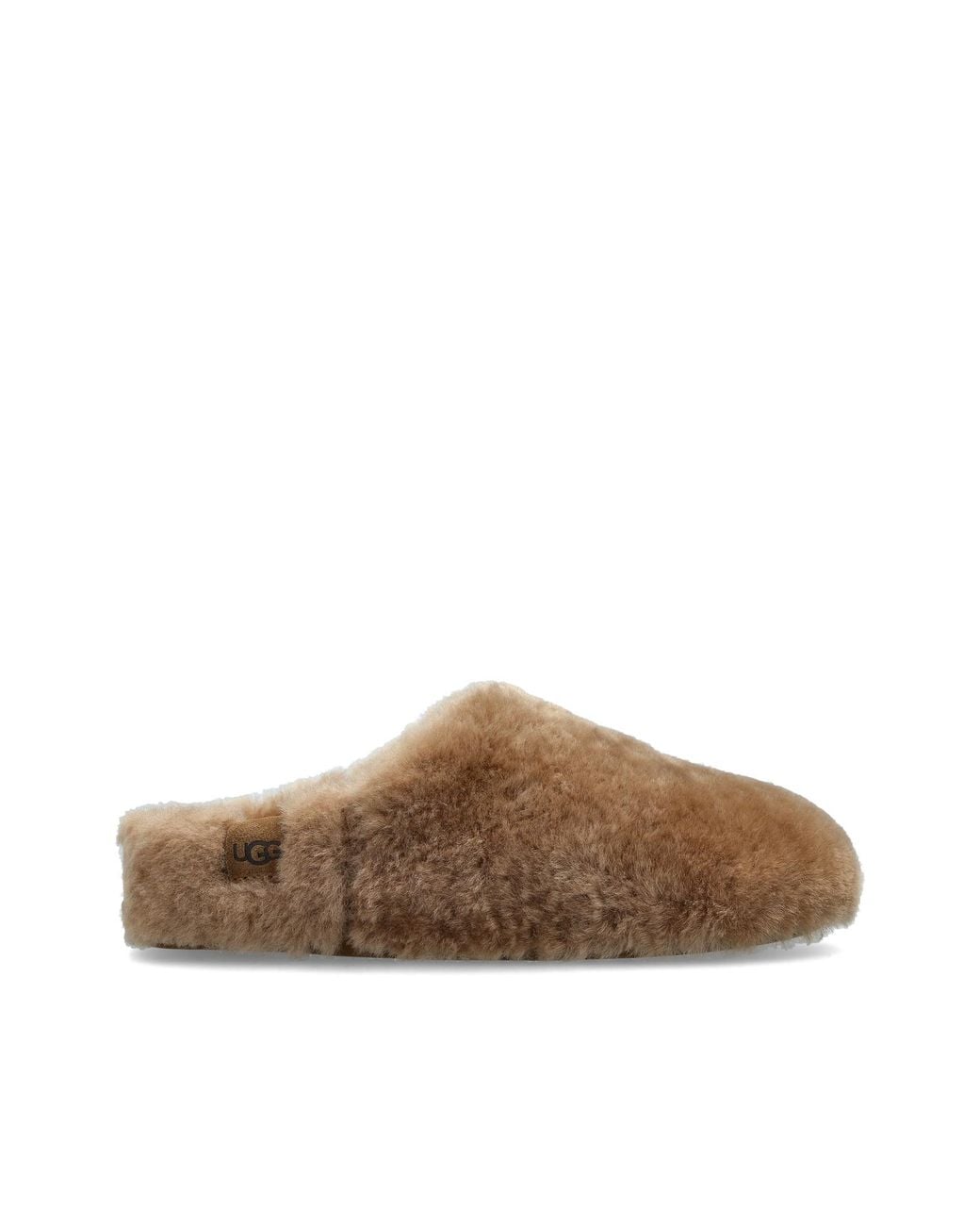Ugg Brown 'Elea Fluffed' Slippers