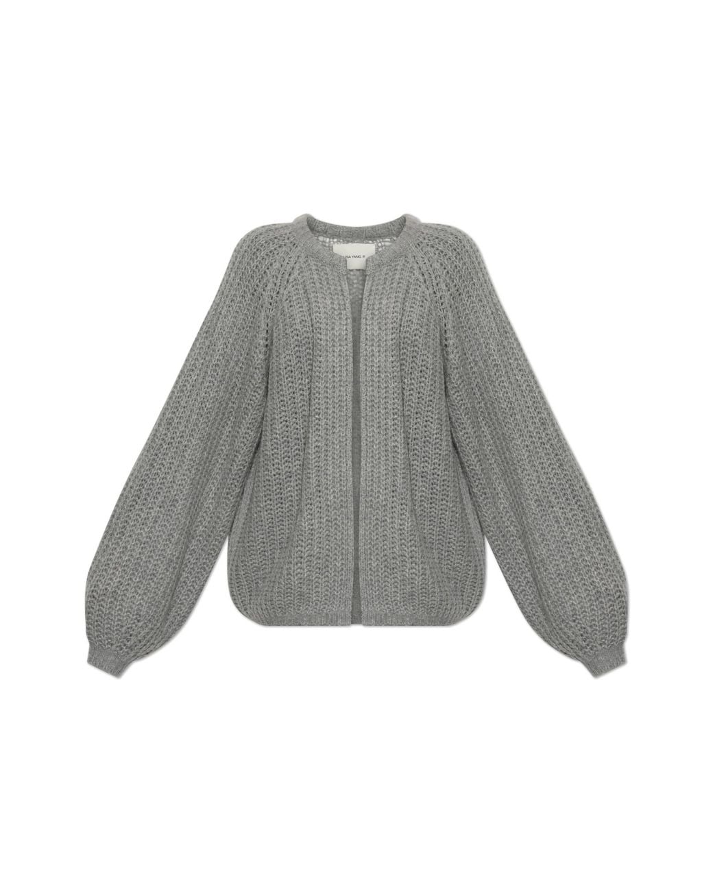 Lisa Yang Gray Cashmere Cardigan 'Thena'
