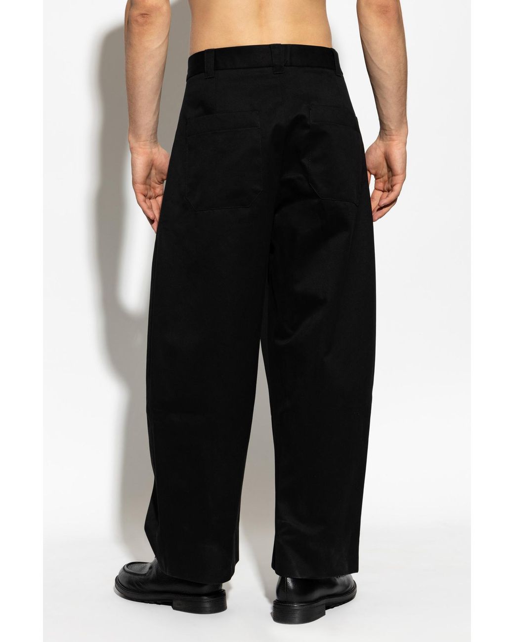 Studio Nicholson Black 'Sorte' Trousers for men