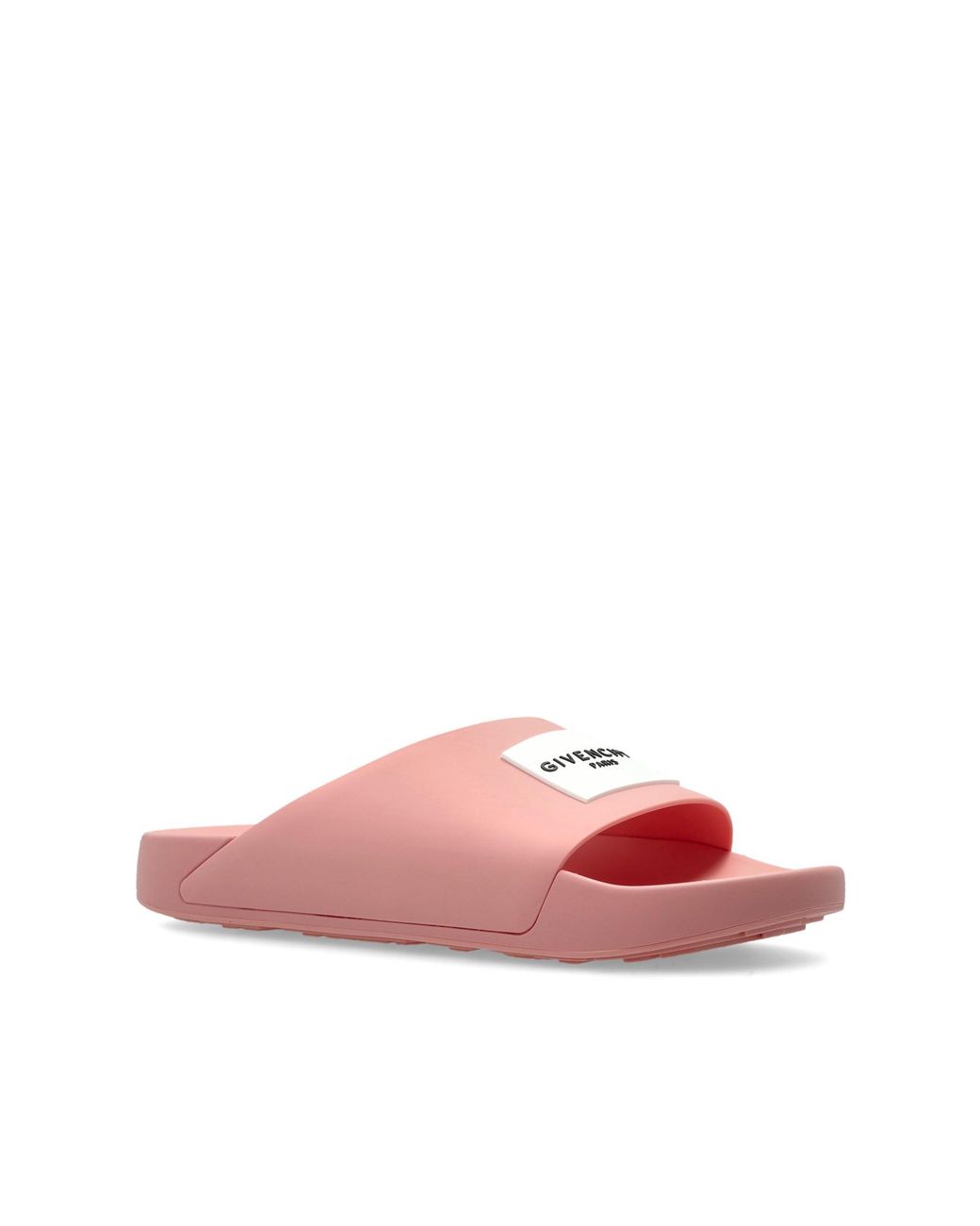 Givenchy Pink Logo Slide Sandals