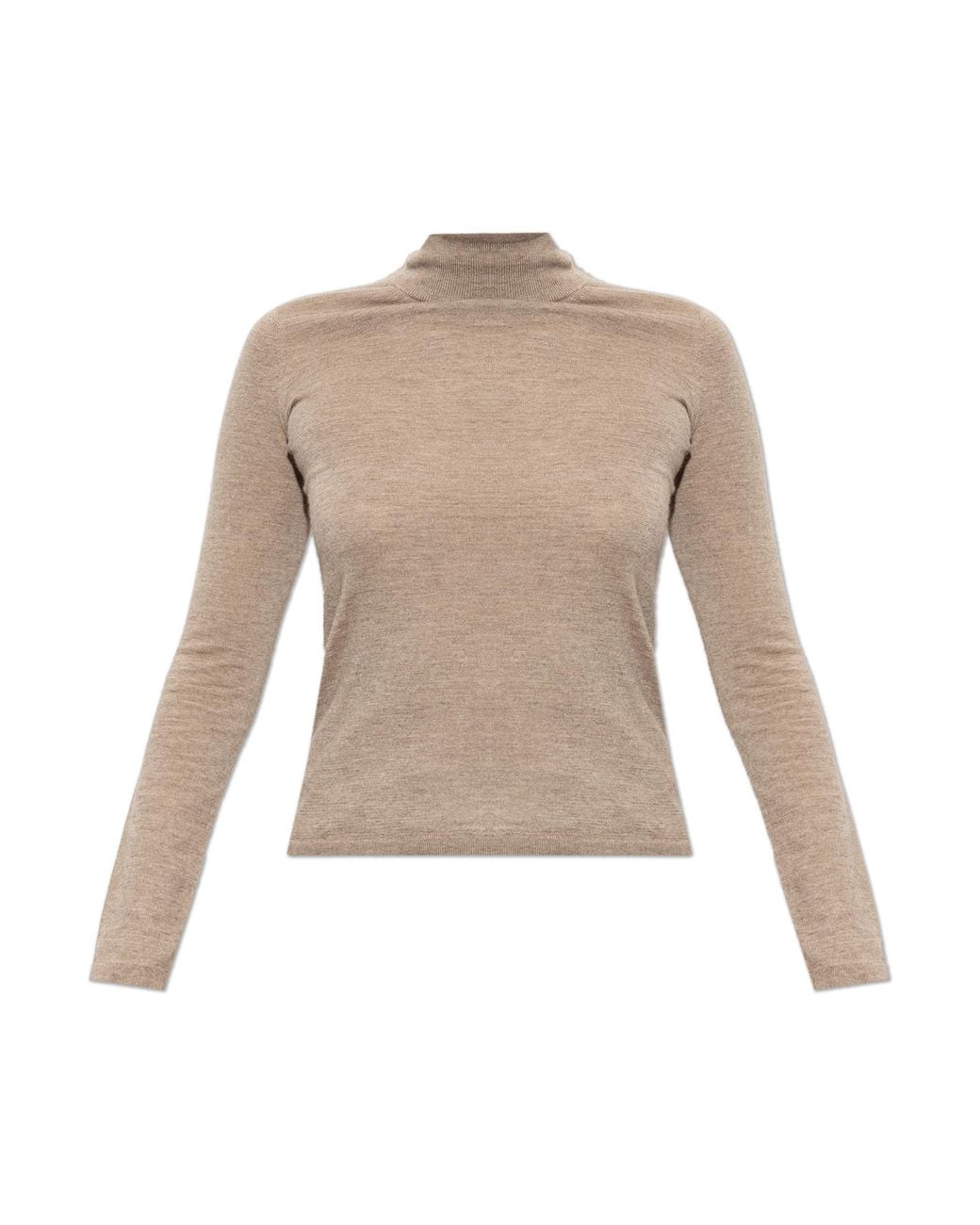 Max Mara Natural 'Gatto' Cashmere Turtleneck