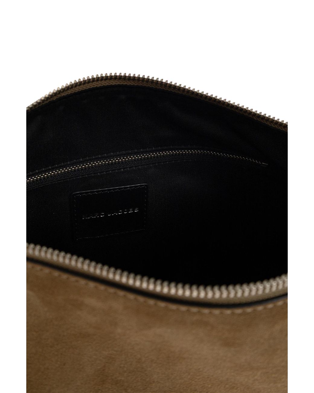 Marc Jacobs Black Suede Logo Bag