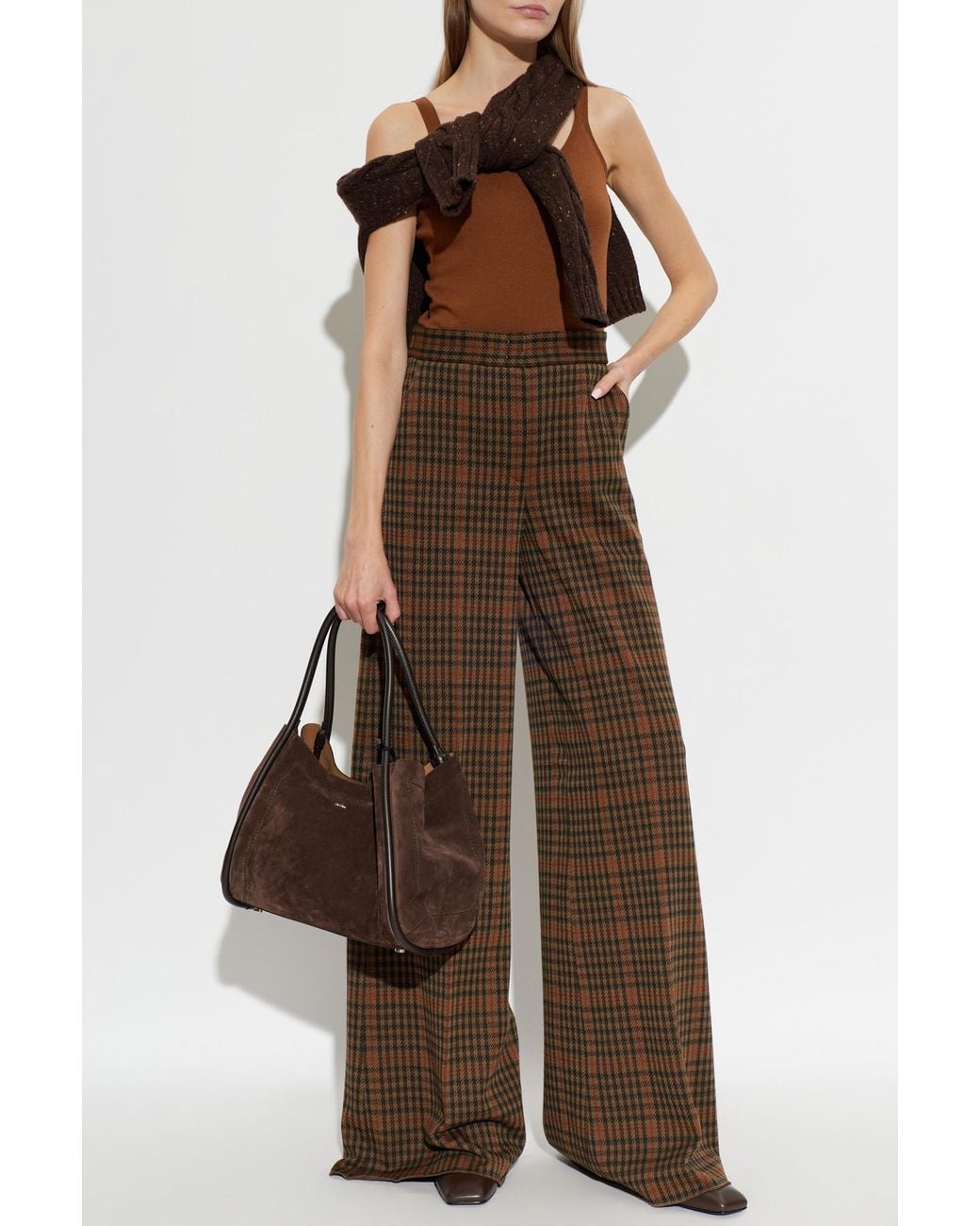 Max Mara Brown 'Salvo' Wool Top