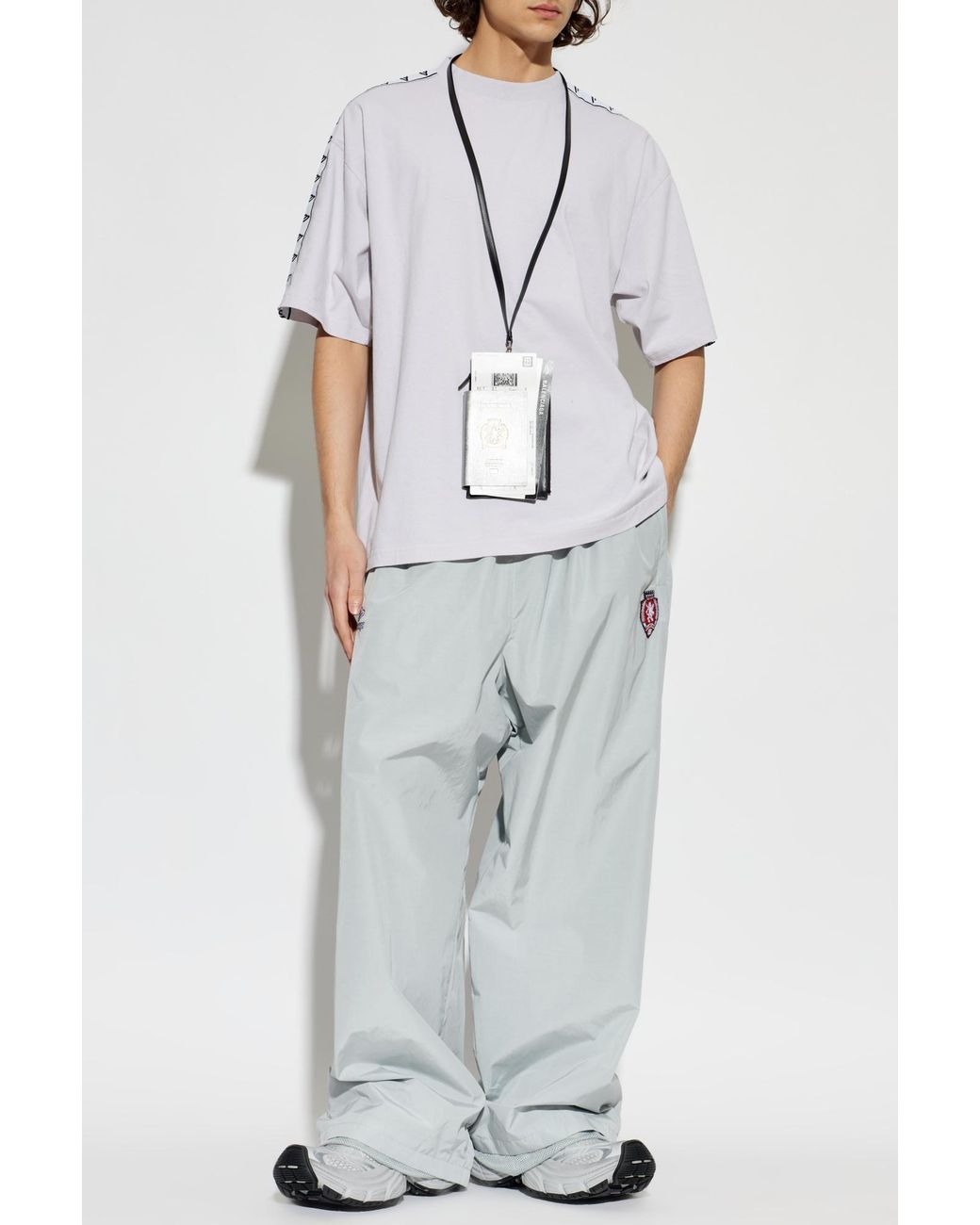 Balenciaga White Oversize Fit T-Shirt for men