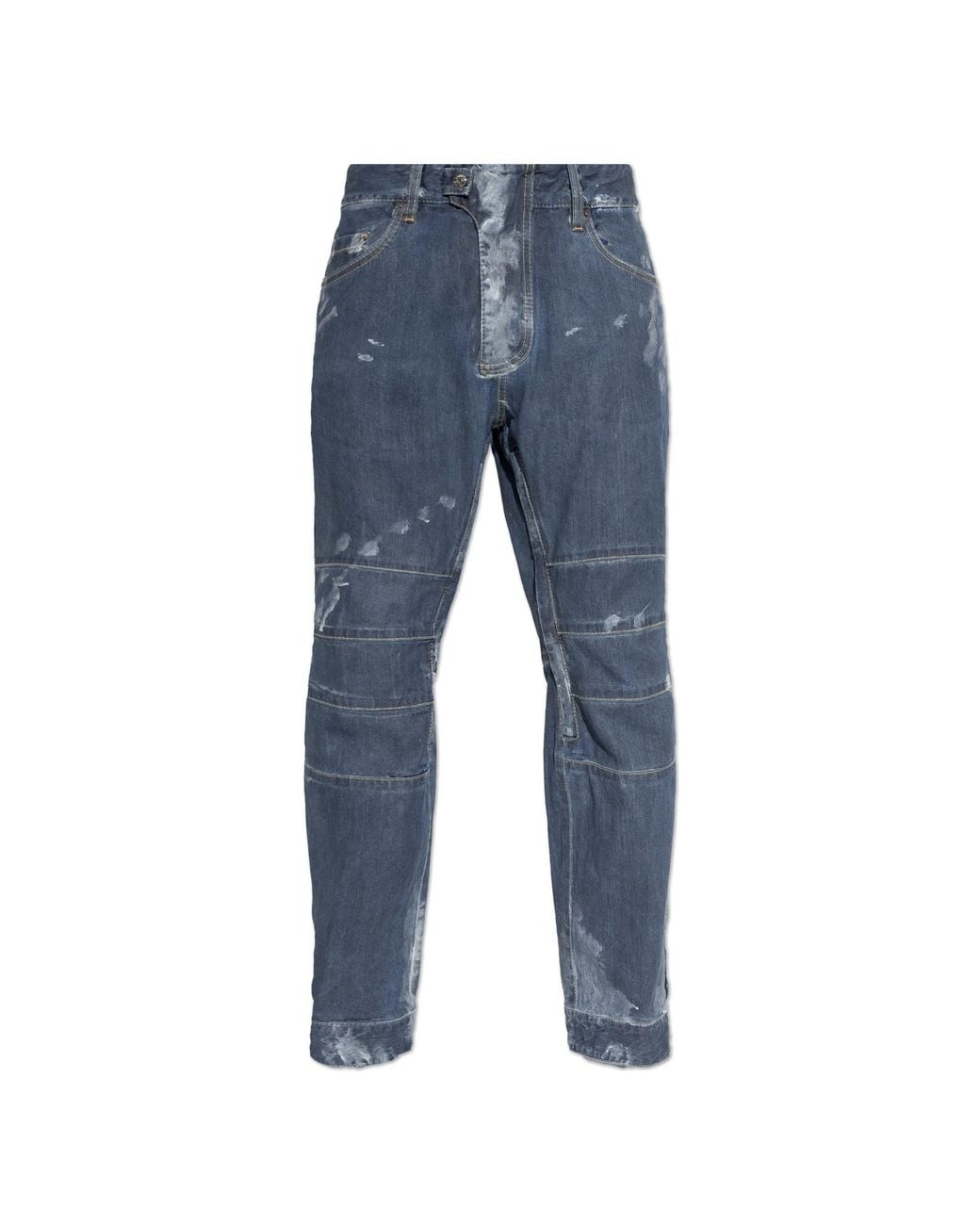 DSquared² Blue Denim Trousers With 'Vintage' Effect for men