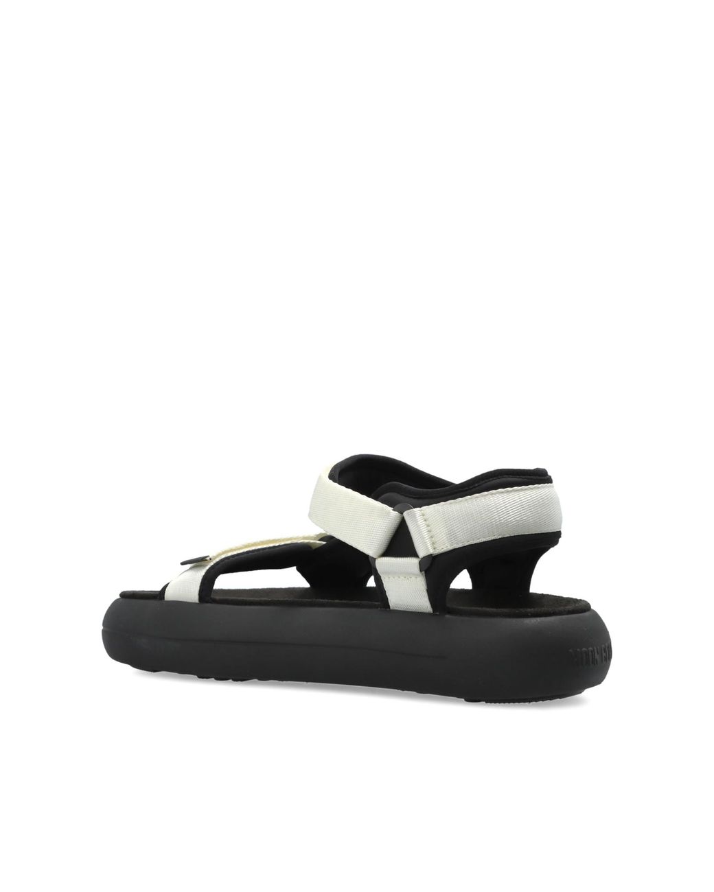 Moon Boot Black 'Mb Super Sandal' Sandals for men