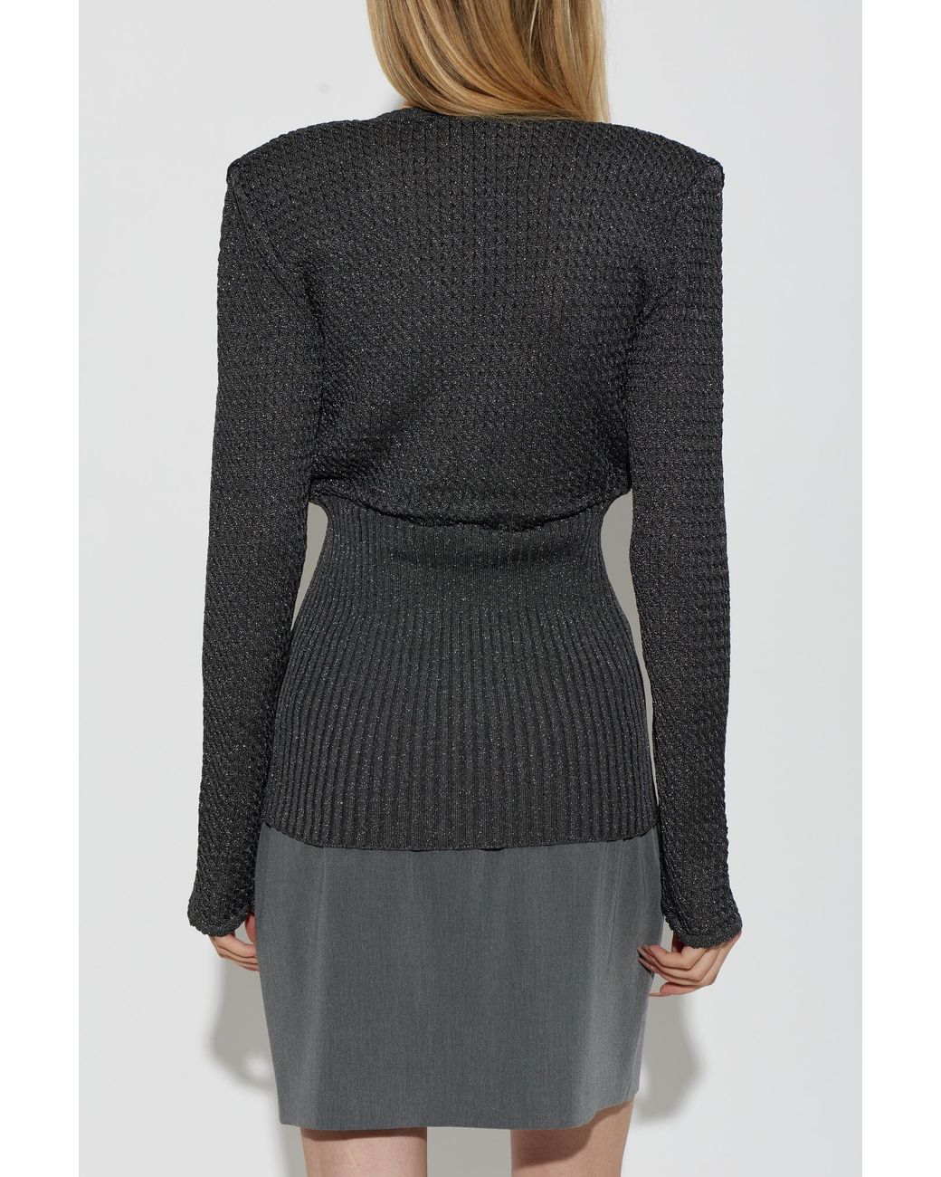 Akep Black Top With Lurex Thread