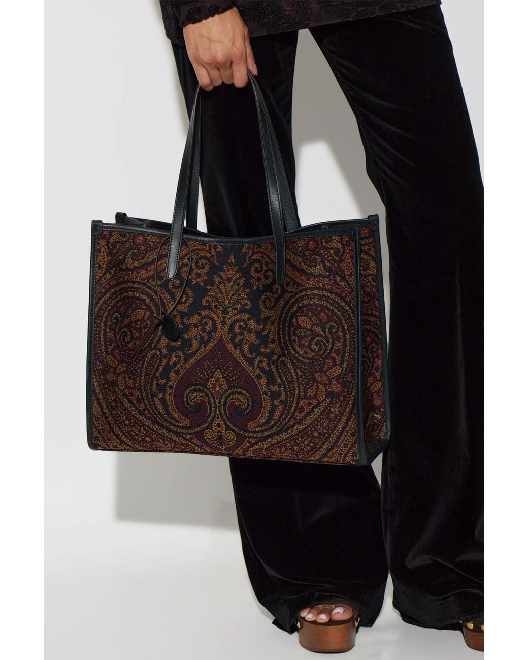 Etro Black "Love Trotter Large" Bag