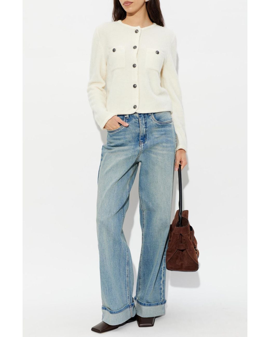 Gestuz White Cardigan 'Gzcurie'