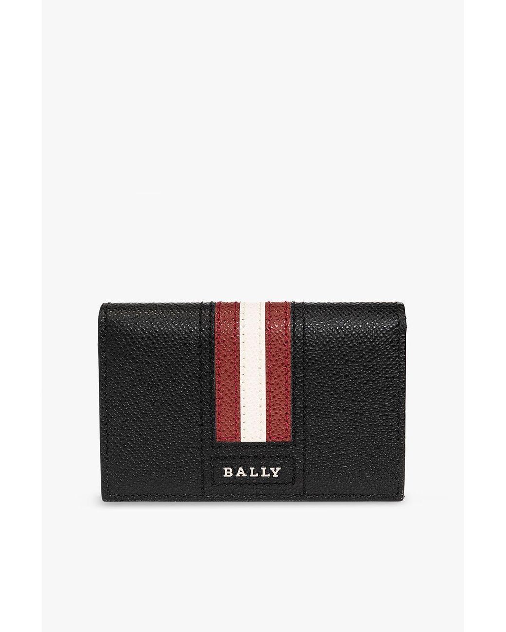 Bally Leather Card Holder With Logo in Black for Men Lyst