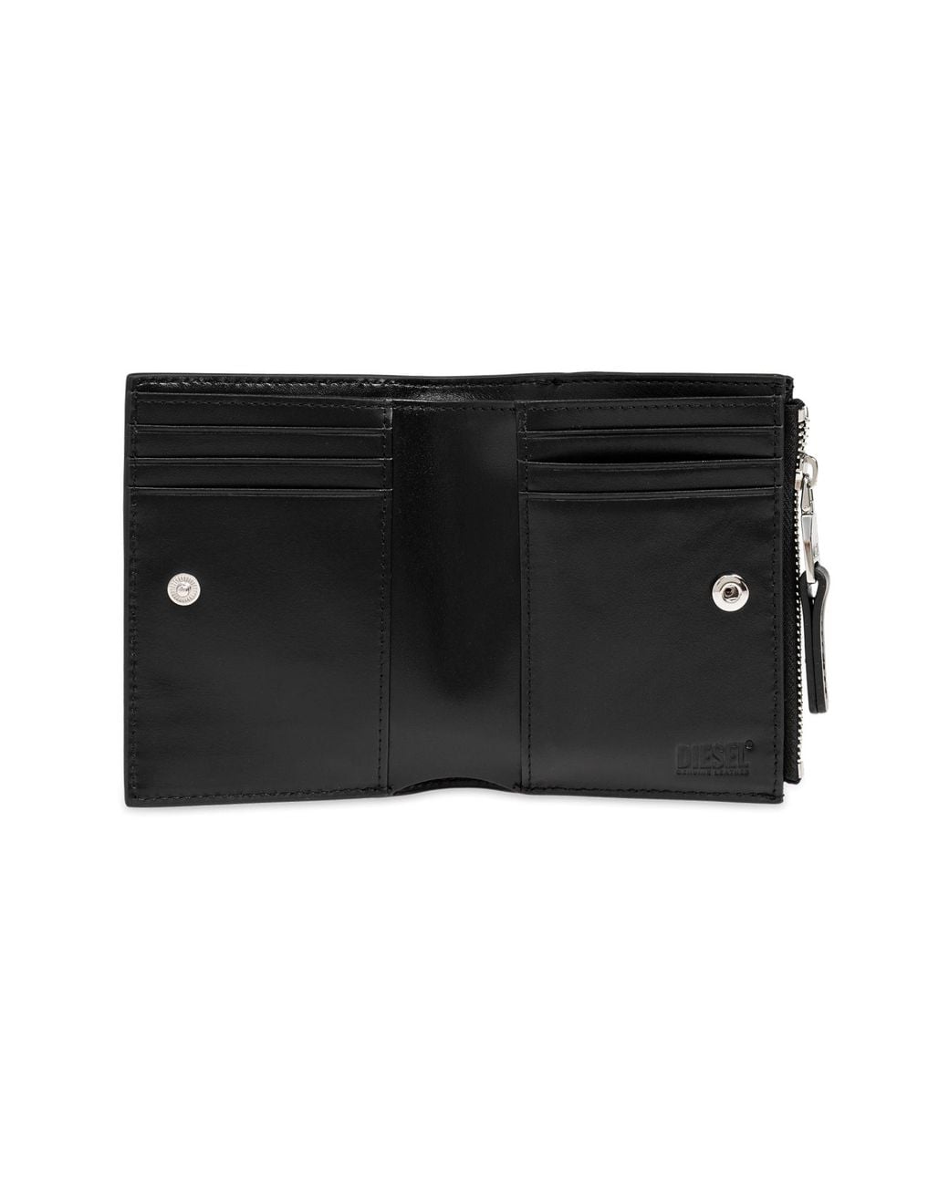 DIESEL Black Wallet 1Dr Bi-Fold Zip Ii