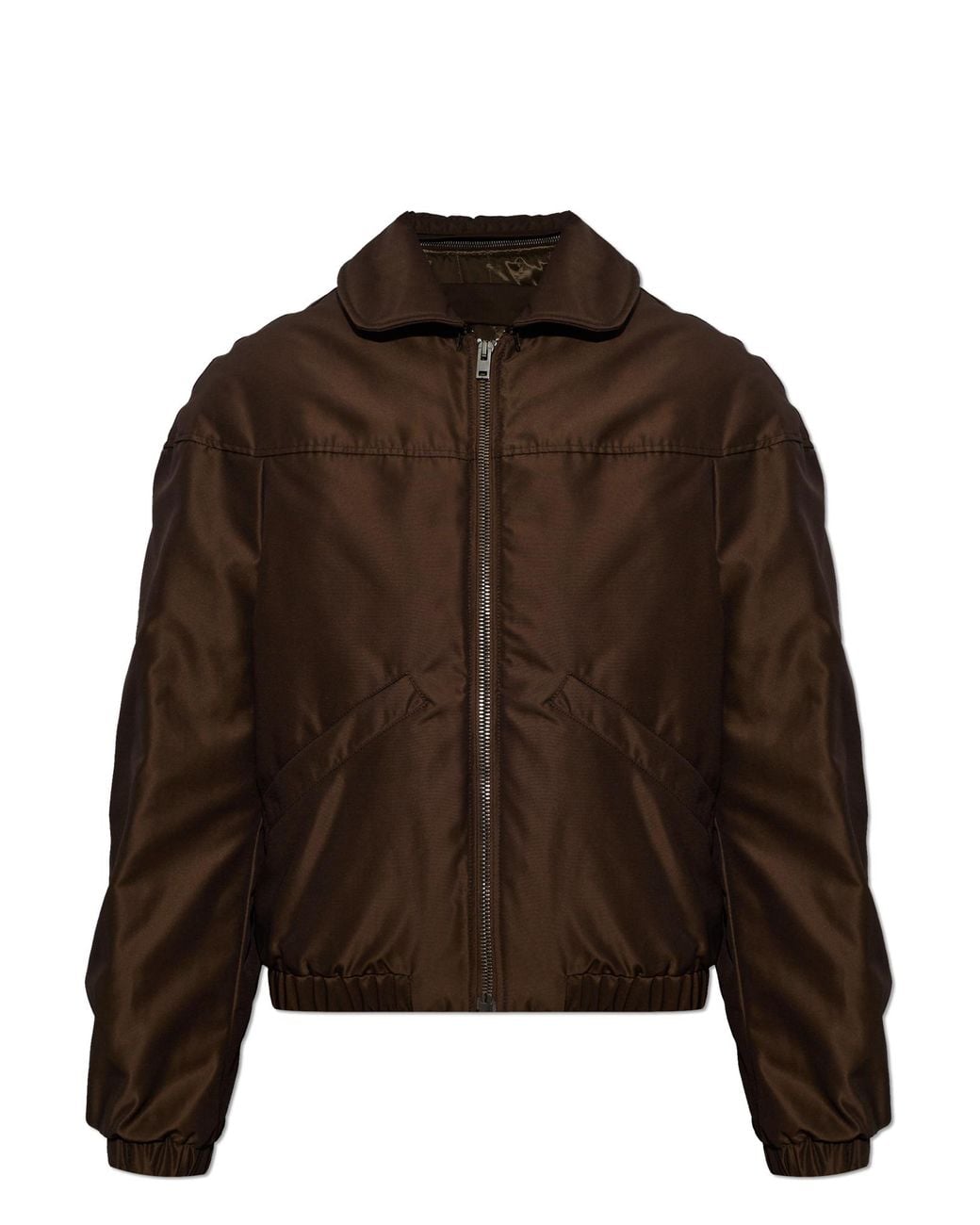 Lemaire Brown Down Jacket With Hood