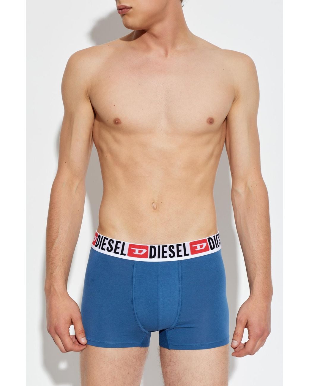 DIESEL Blue Three-Pack Of Boxer Briefs 'Umbx-Damienthreepack' for men