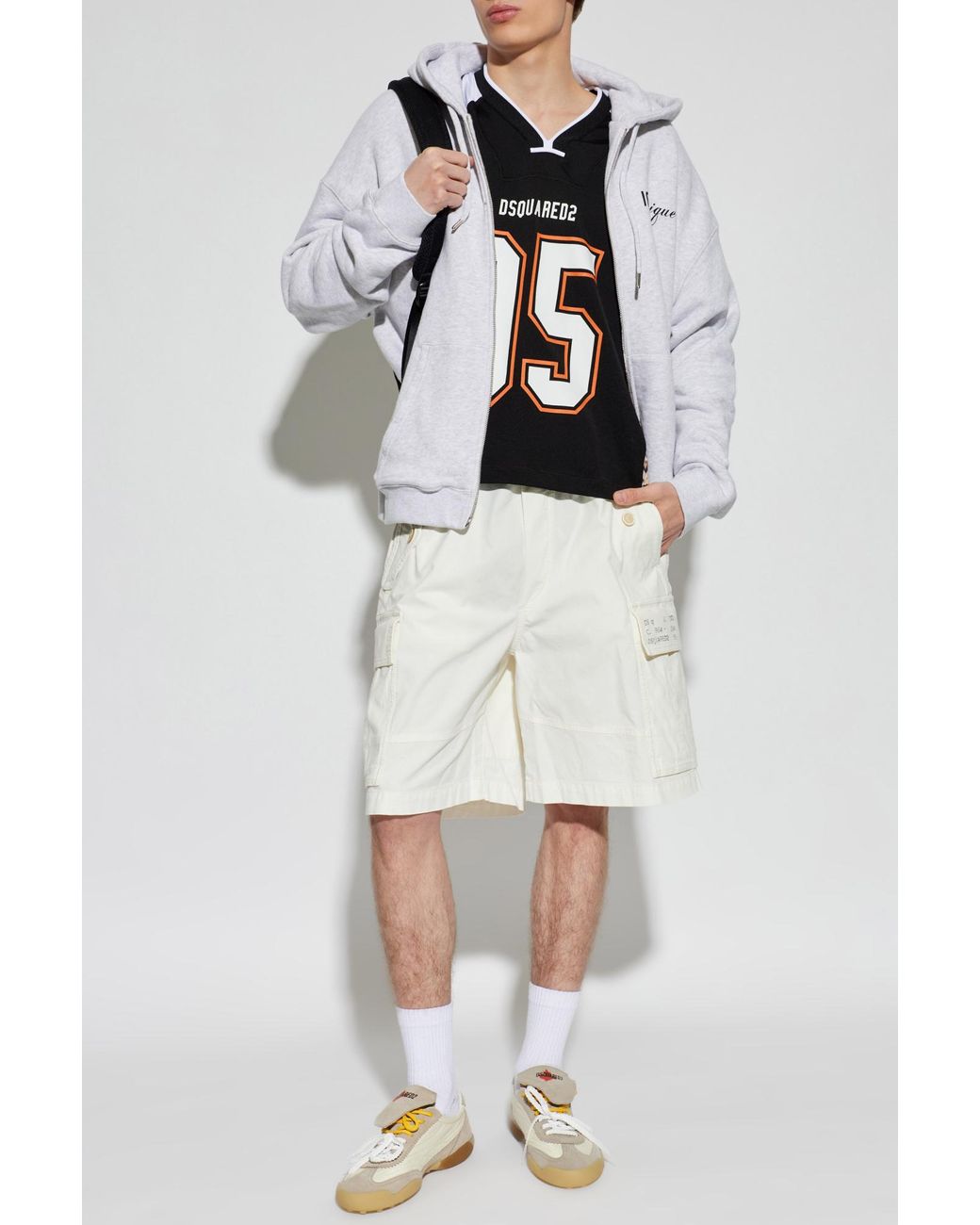 DSquared² Black T-Shirt With Logo for men