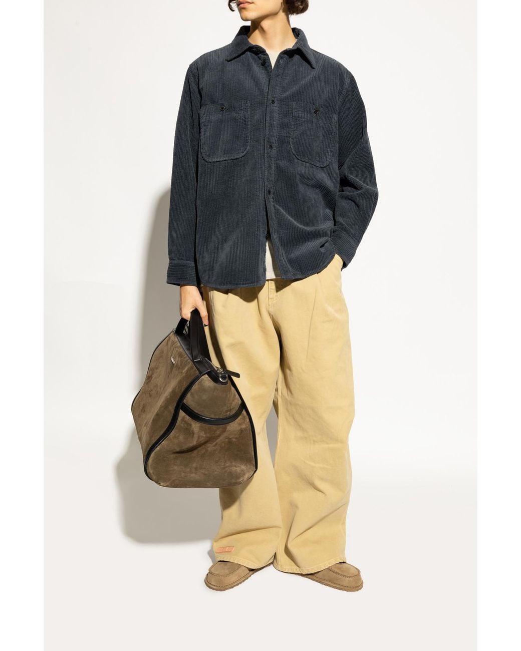 Birkenstock Brown Suede Shoes 'Utti Lace' for men