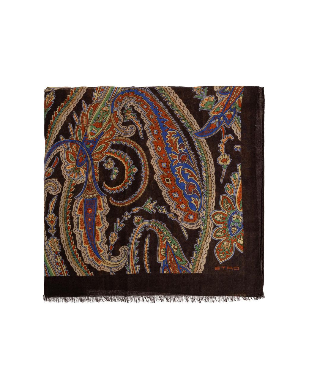 Etro Brown Patterned Scarf